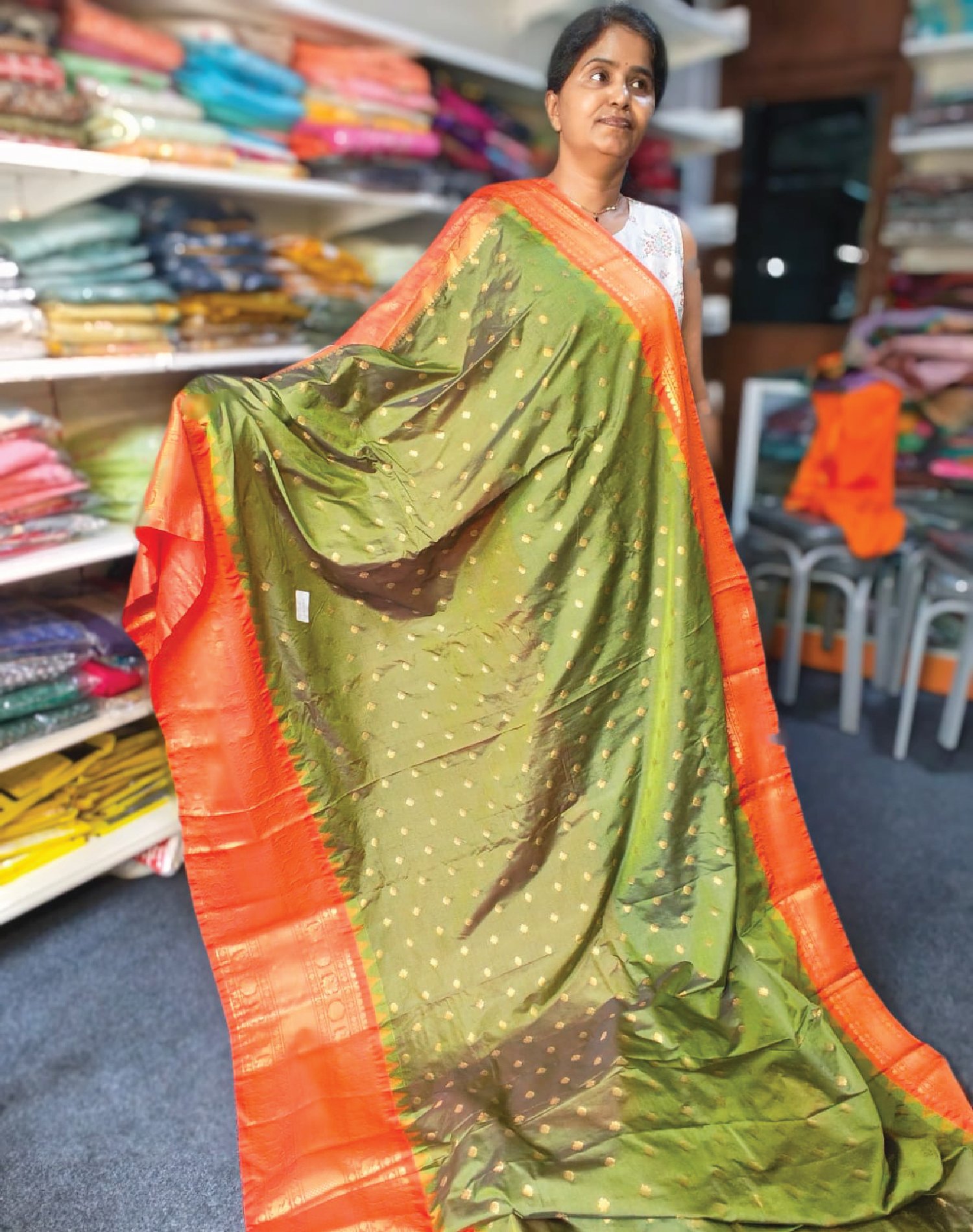 GSS2290-Gadwal Semi Silk saree