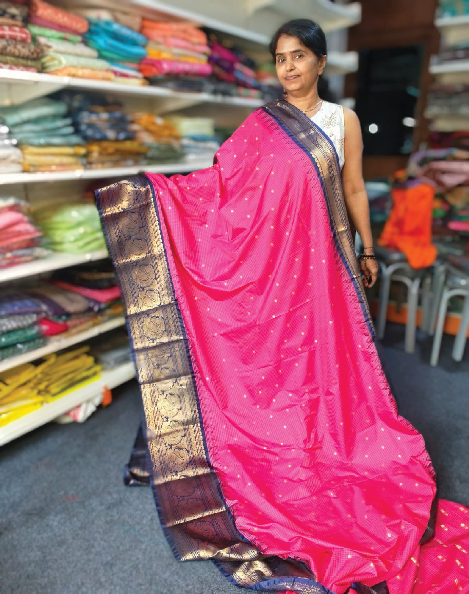 GSP2290-Gadwal Semi Silk saree