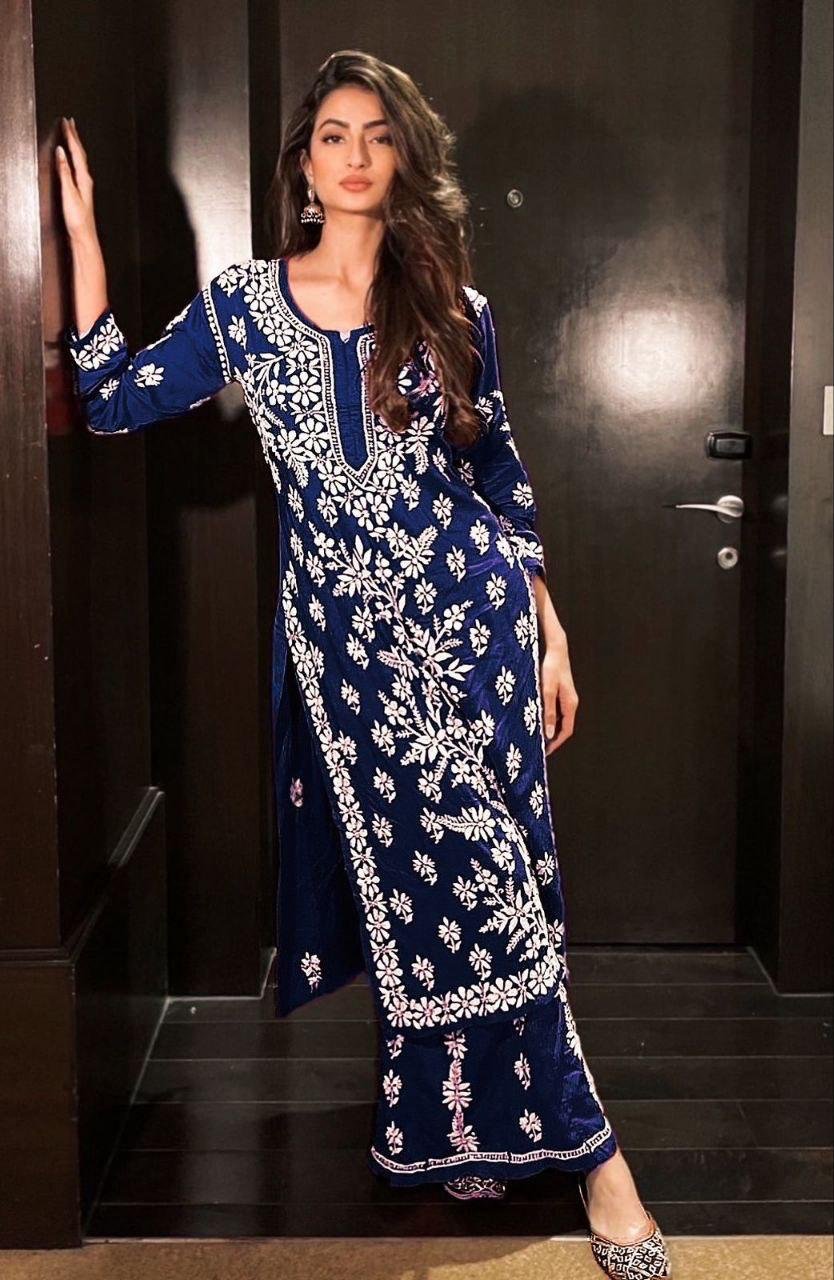 Chikankari Kurta Set..CH1299